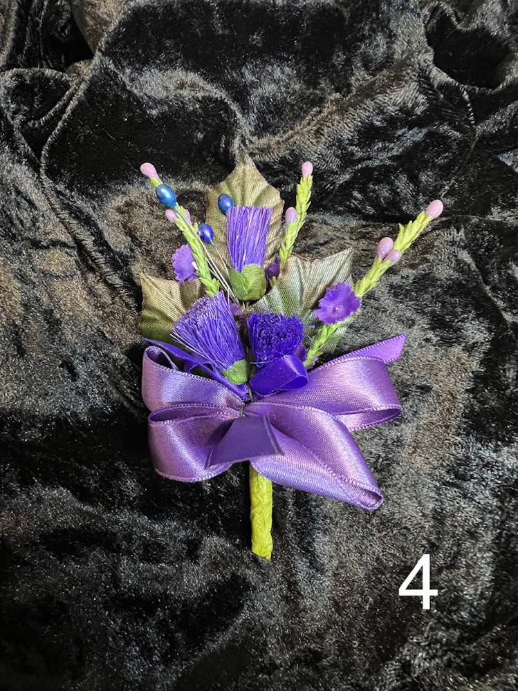 Thistle Buttonhole (RCSDesign4) Smiths of Greenock