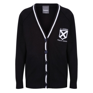 St Andrew's Primary Striped Cardigan, St Andrew's Primary