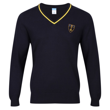 Inverclyde Academy Stripe V-Neck, Inverclyde Academy