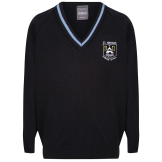 St Ninian's Primary Stripe V-neck, St Ninian's Primary