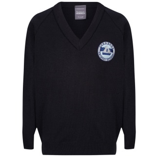 Sandbank Gaelic Knitted V-Neck, Sandbank Primary