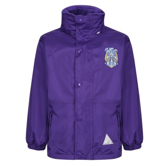 St Muns Primary fleece lined Rain Jacket, St Muns Primary