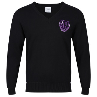 Clydeview Academy Knitted V-neck (no stripe), Clydeview Academy
