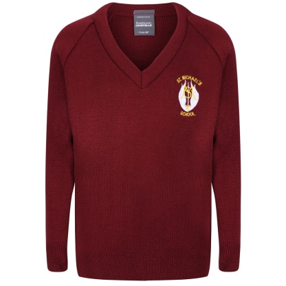 St Michael's Primary Knitted V-Neck, St Michael's Primary