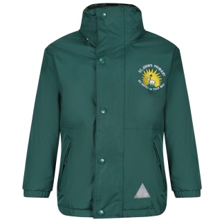 St John's Primary fleece lined Rain Jacket, St John's Primary