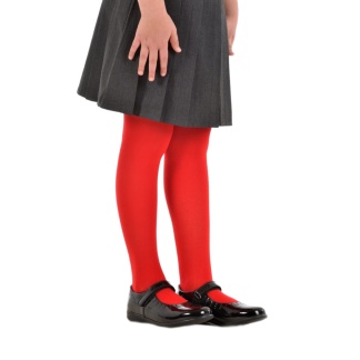 Cotton Tights by Pex in Red (1-Pair Pack), Socks + Tights, Inverkip Primary, Largs Primary, Moorfoot Primary, Newark Primary, Whinhill Primary