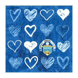 Morton Greetings Card (RCSLV02-Hearts19-Blue) NEW, Souvenirs, Greetings Cards