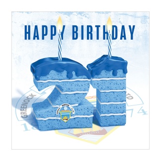 Morton '21st Birthday' Card (RCS NB15-21-Cake), Souvenirs, Greetings Cards