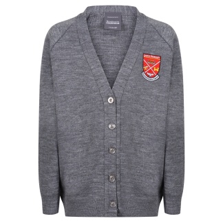 Largs Primary Knitted Cardigan (Grey), Largs Primary