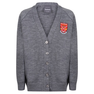 Largs Primary Knitted Cardigan (Grey), Largs Primary