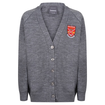 Largs Primary Knitted Cardigan (Grey), Largs Primary
