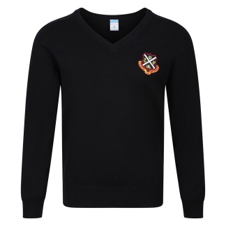 Dunoon Grammar Knitted V-neck, Dunoon Grammar