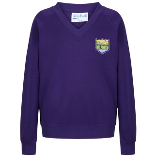 Craigmarloch V-Neck Sweatshirt (Purple), Craigmarloch School