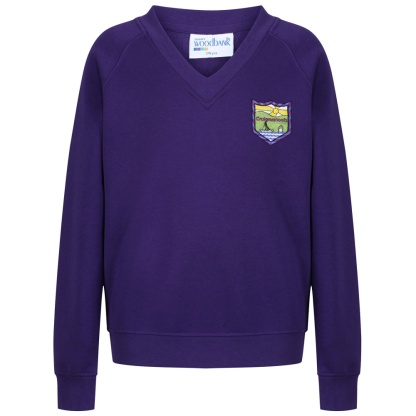 Craigmarloch V-Neck Sweatshirt (Purple), Craigmarloch School