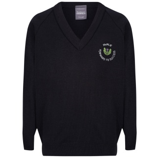 Fairlie Primary Knitted V-Neck (Navy), Fairlie Primary