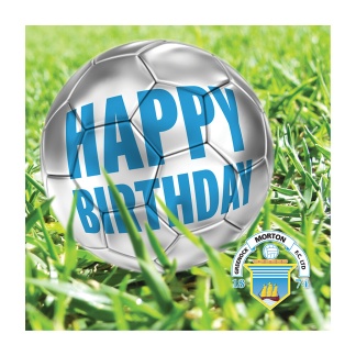 Morton Happy Birthday Card (RCSB03HBFootball6), Souvenirs, Greetings Cards