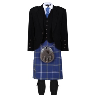 Morton Black Jacket Outfit, Kilt Hire Range