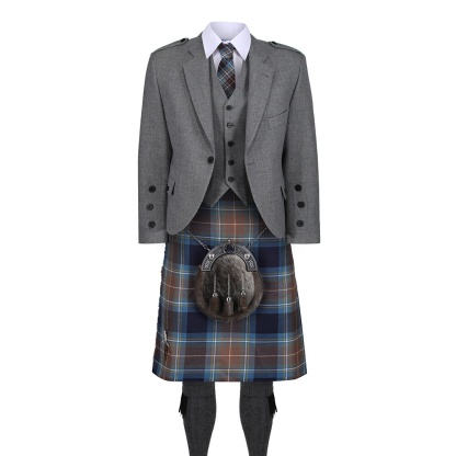 Holyrood Light Grey Tweed Jacket Outfit, Kilt Hire Range
