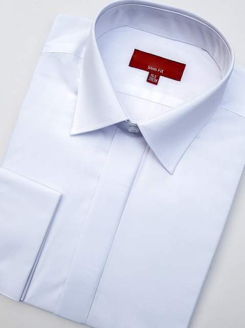 Standard Collar Shirt (In White) - Smiths of Greenock