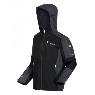 Regatta Jnr Calderdale Black & Grey, Kids Jackets