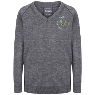 Fairlie Primary Knitted V-Neck (Grey), Fairlie Primary