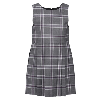 Grey-Purple Tartan Pinafore, Pinafores, All Saints Primary, Craigmarloch School