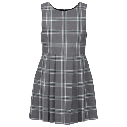 Pinafore Tartan Grey-Green, Pinafores, St John's Primary, St Marys Primary, St Marys Largs