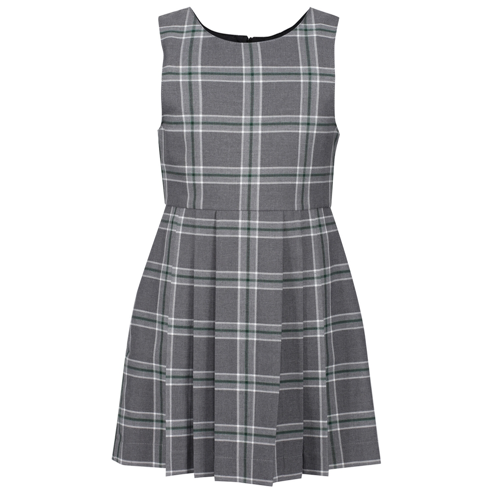 Green sales tartan pinafore