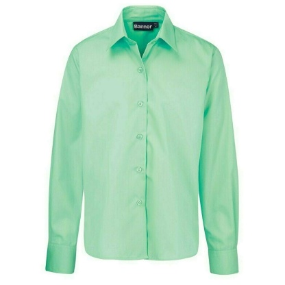 Long Sleeve Twin Pack of Shirts for Boys (Green), Shirts + Blouses, St Marys Primary