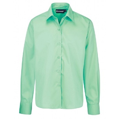 Long Sleeve Twin Pack of Blouses for Girls (Green), Shirts + Blouses, St Marys Primary