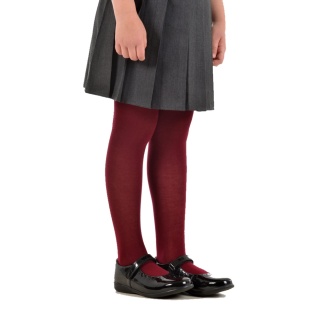 Cotton Tights bx (2 Pair Pack) (Wine), Socks + Tights, Ardgowan Primary, Lady Alice Primary, St Michael's Primary