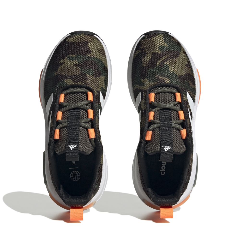 Adidas black and store orange trainers