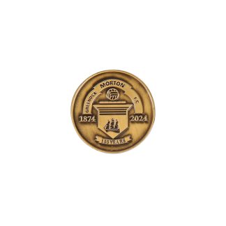 Morton 150th Pin Badge (Gold), Souvenirs, Greenock Morton 150th Anniversary