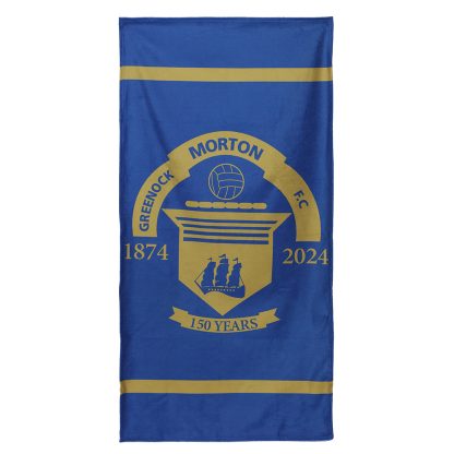 Morton Beach Towel (Navy), Souvenirs, Greenock Morton 150th Anniversary
