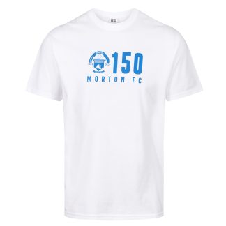 Morton 150th T-Shirt (White), Leisure Wear, Greenock Morton 150th Anniversary