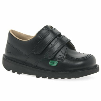 Kickers Kick Lo Velcro (Size 8.5-2.5), Boys (Infant 6 to 2)