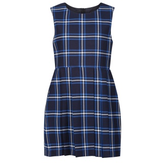 Pinafore Tartan Navy-Sky, Pinafores