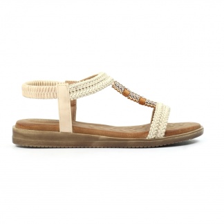George Rye JLH502 White, Ladies Sandals & Slippers