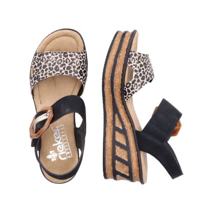 Rieker 68176-00, Ladies Sandals & Slippers, Rieker
