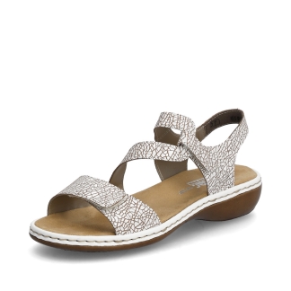Rieker 659C7-81 White, Ladies Sandals & Slippers, Rieker