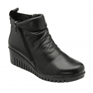 Lotus Cordelia Black Boot, Ladies Boots