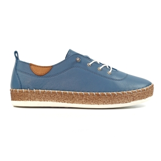 George Rye FLE050 Mid Blue, Ladies Shoes, Ladies Trainers