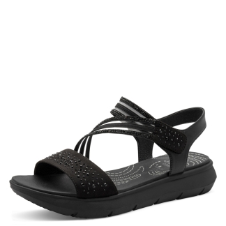 Jana 28771-46-001 Black, Ladies Sandals & Slippers, Jana