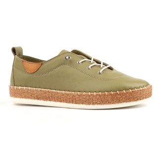 George Rye FLE050 Khaki, Ladies Shoes, Ladies Trainers