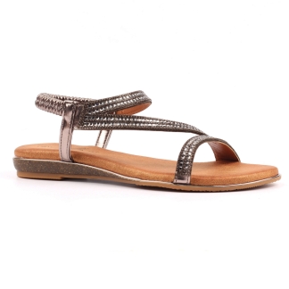 George Rye JLH321 Pewter, Ladies Sandals & Slippers