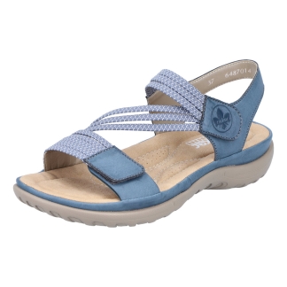 Rieker 64870-14 Denim Blue, Ladies Sandals & Slippers, Rieker