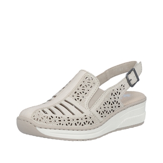 Rieker 48763-60 Cream, Ladies Sandals & Slippers, Rieker