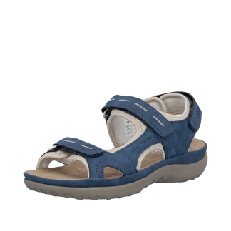 Rieker 64856-14 Denim Blue, Ladies Sandals & Slippers, Rieker