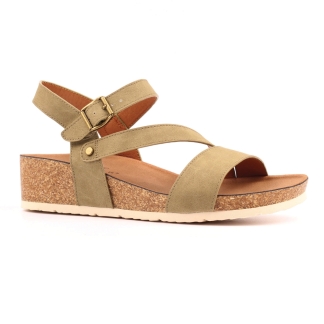 George Rye JLH358 Khaki, Ladies Sandals & Slippers