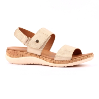 George Rye JLH544 Gold, Ladies Sandals & Slippers